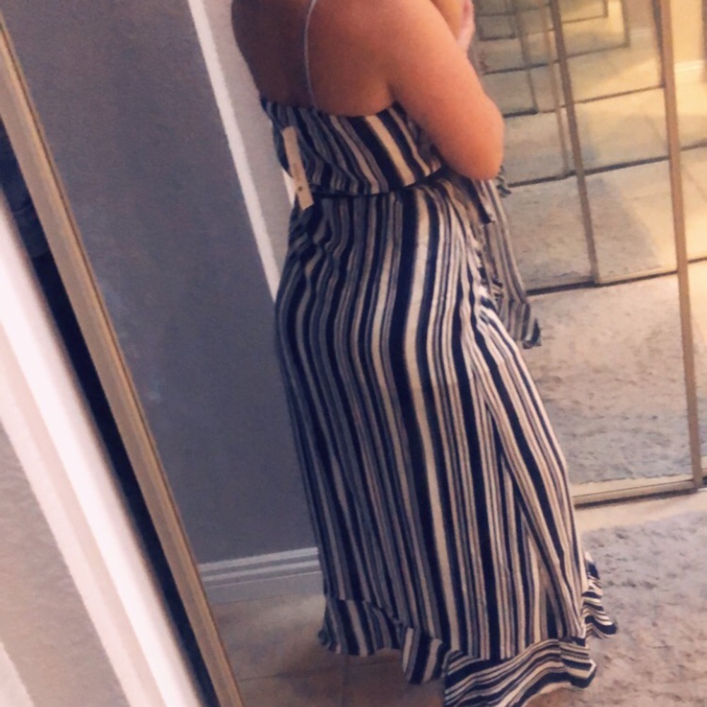 Aqua wrap nautical dress - Picture 4 of 5
